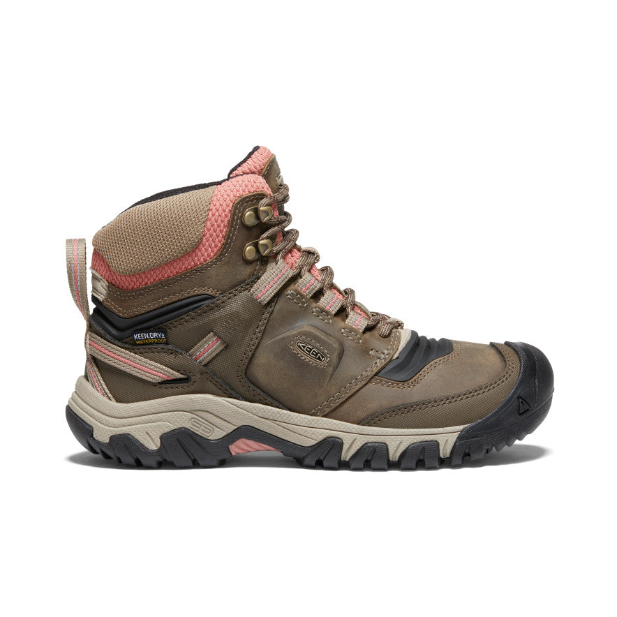 Keen Ridge Flex Waterproof Werklaarzen Dames Bruin Donkerrood | ATJ9184RK