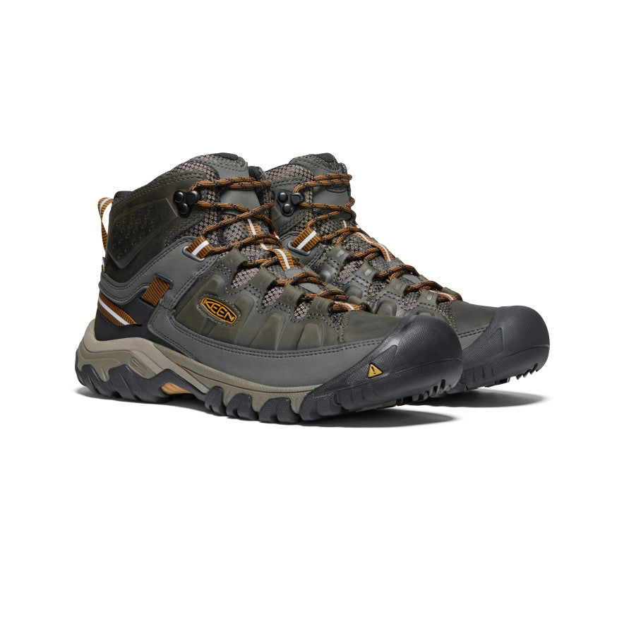 Keen Targhee III Waterproof Mid Wide Wandellaarzen Heren Zwart Olijfgroen Bruin | DZO6111DN