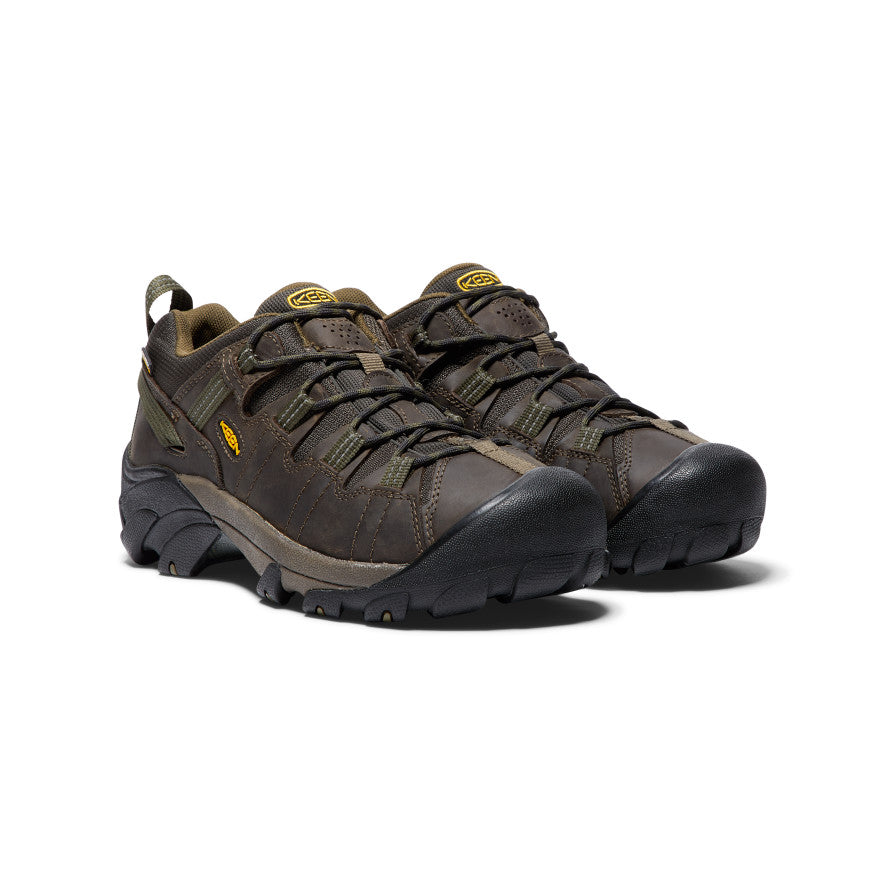 Keen Targhee II Waterproof Wide Wandelschoenen Heren Bruin Donkerolijfgroen | PSL7451MC