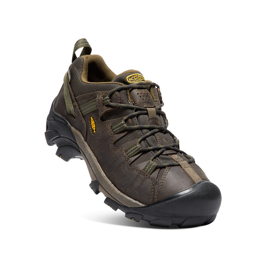 Keen Targhee II Waterproof Wide Wandelschoenen Heren Bruin Donkerolijfgroen | PSL7451MC