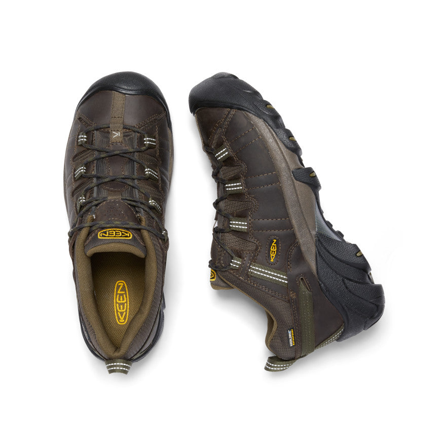 Keen Targhee II Waterproof Wide Wandelschoenen Heren Bruin Donkerolijfgroen | PSL7451MC