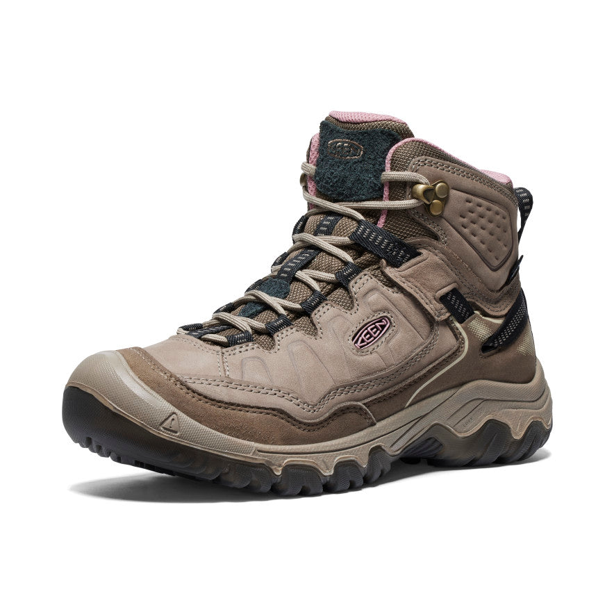 Keen Targhee IV Wide Waterproof Wandellaarzen Dames Bruin Roze | KOI5672EH