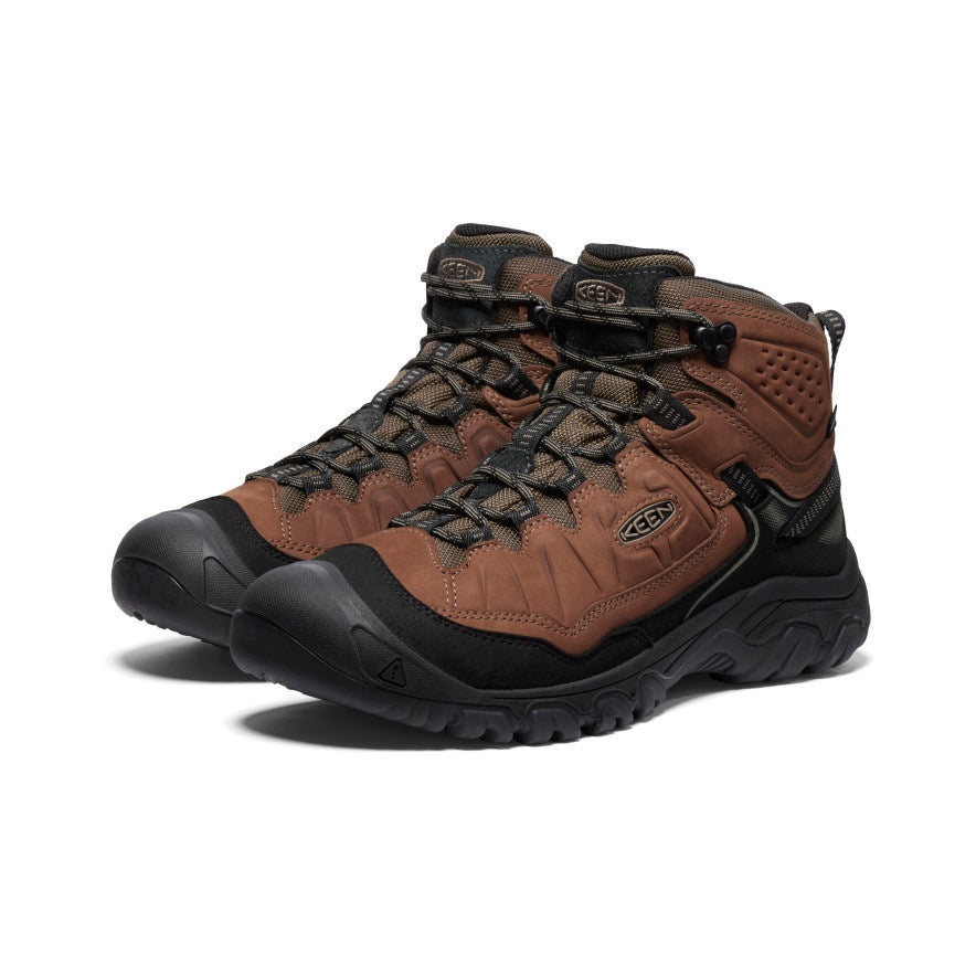 Keen Targhee IV Wide Waterproof Wandellaarzen Heren Bruin Zwart | ZKD1952UK