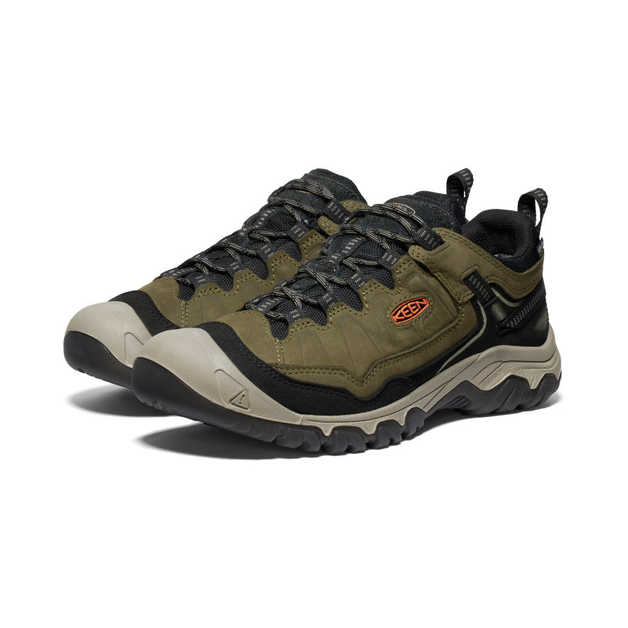 Keen Targhee IV Wide Waterproof Wandelschoenen Heren Donkerolijfgroen Goud | QEW581PK