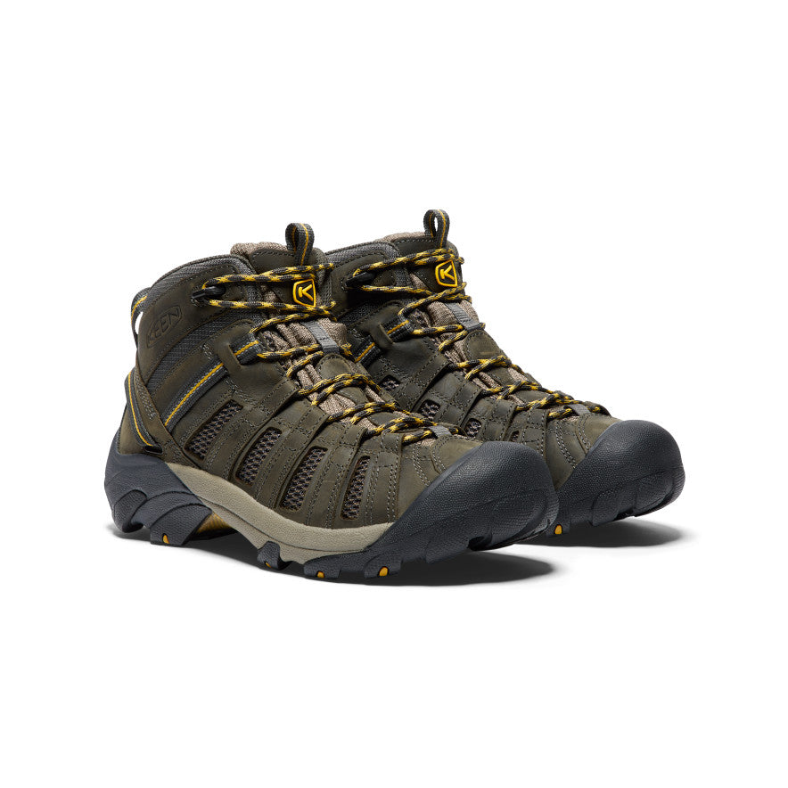 Keen Voyageur Mid Werkschoenen Heren Bruin Olijfgroen | YMX4674US