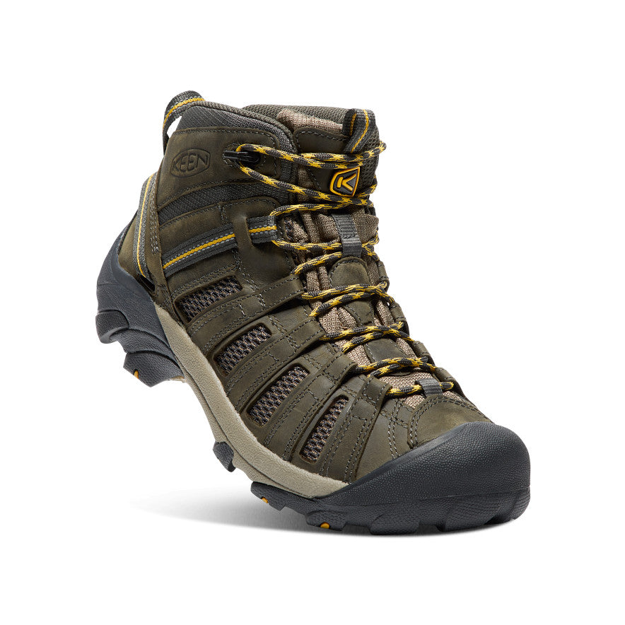 Keen Voyageur Mid Werkschoenen Heren Bruin Olijfgroen | YMX4674US