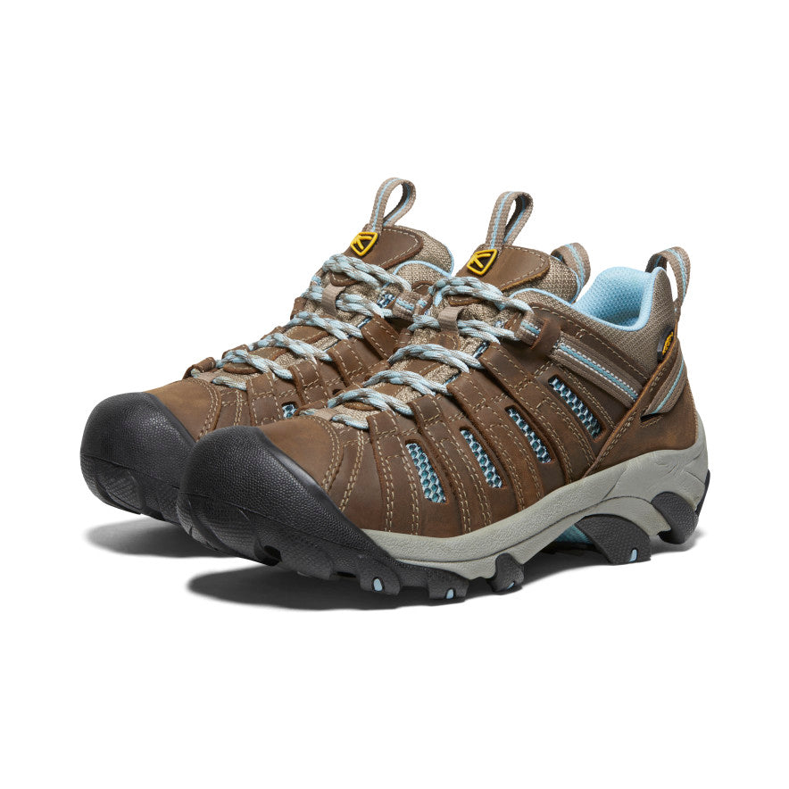 Keen Voyageur Werkschoenen Dames Bruin Blauw | EJK7557NV