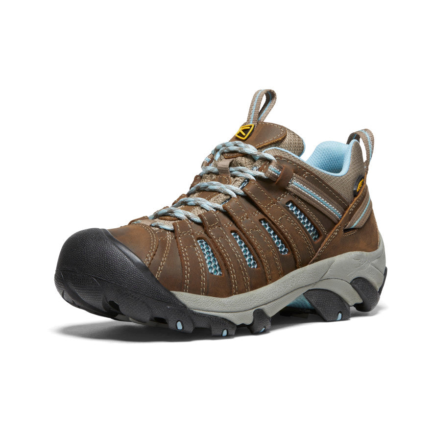 Keen Voyageur Werkschoenen Dames Bruin Blauw | EJK7557NV