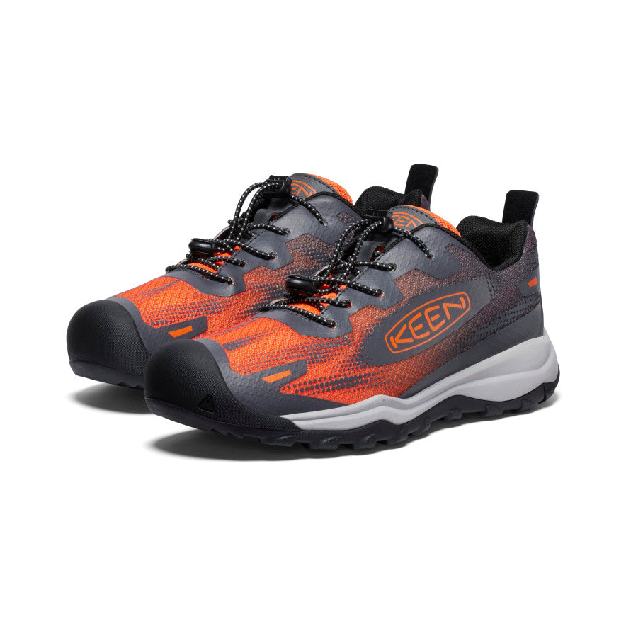 Keen Wanduro Speed Wandelschoenen Big Kinderen Grijs Dieprood | GFP6592UO