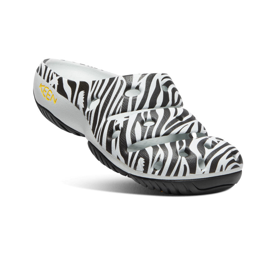 Keen Yogui Arts Badslippers Dames Zwart Wit | OTY7315IK